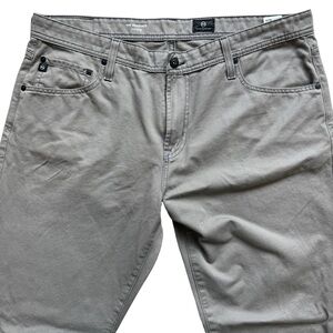 AG Adriano Goldschmied The Graduate Pants Mens 38x34 Gray Straight Leg 5-Pocket